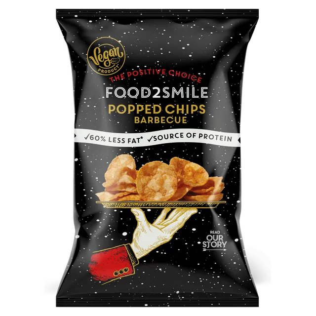 food2smile-chips-popped-chips-bbq-christmas-90g-vegan image 1