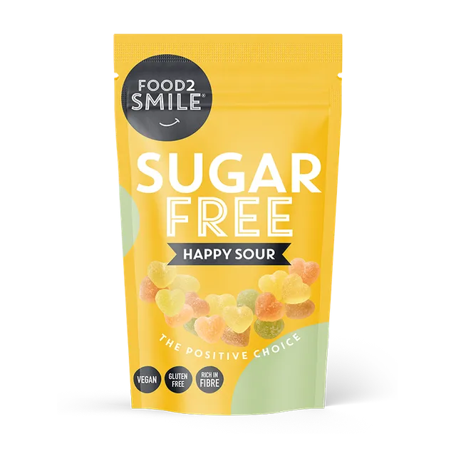 food2smile-candy-happy-sour-fruchtgummi-85g-zuckerfrei image 1