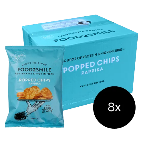 food2smile-chips-popped-chips-paprika-glutenfrei-8x90-g image 1