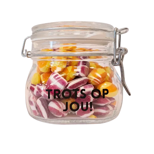 food2smile-candy-bonbonglas-fruchtmix-320g-zuckerfrei-geschenk image 1