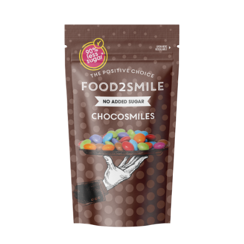 food2smile-chocosmiles-milchschokolade-linsen-85g-zuckerfrei image 1