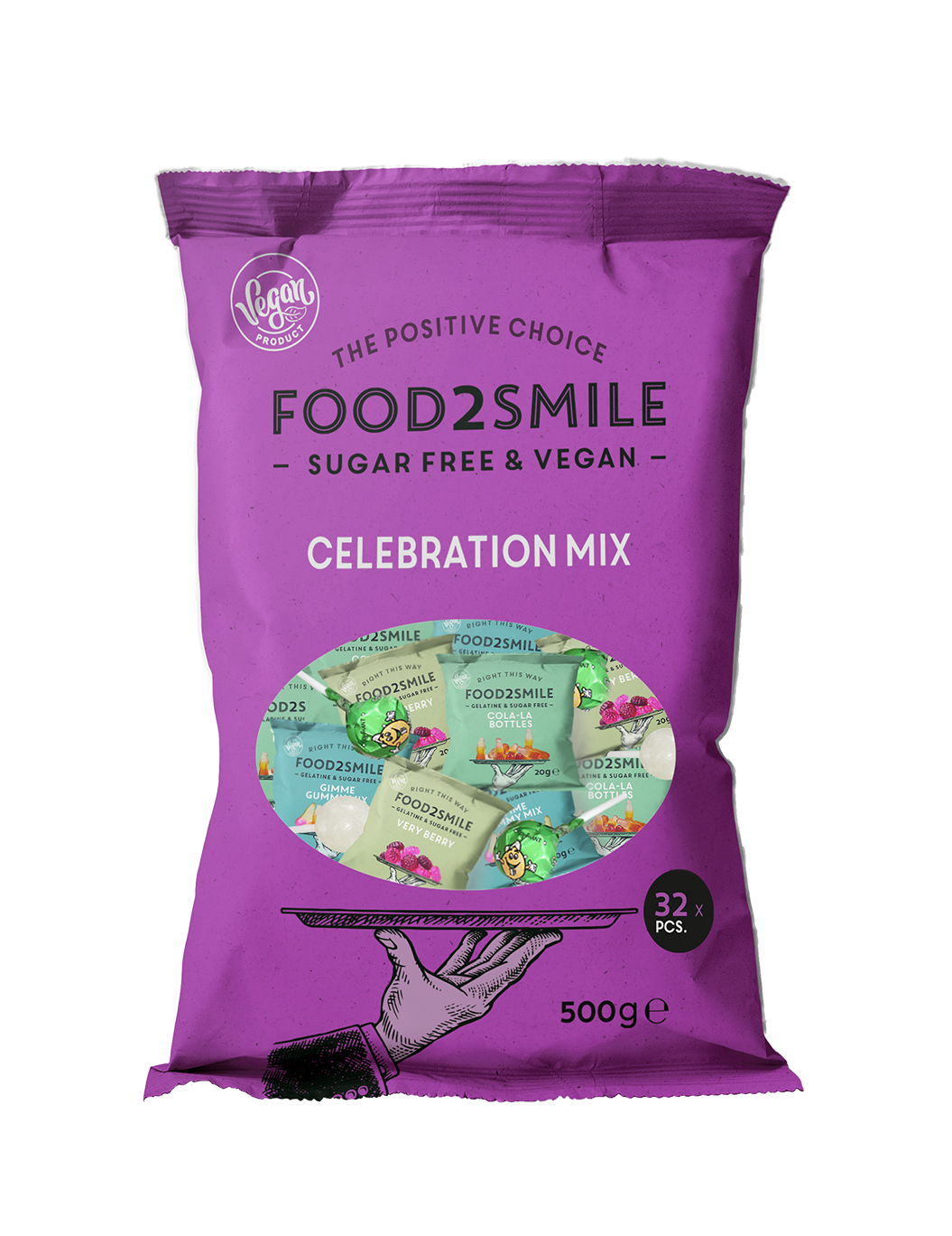 food2smile-candy-celebration-mix-lila-gummis-zuckerfrei-32-st-ck image 1