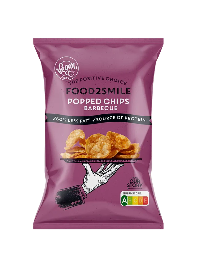 food2smile-chips-popped-chips-barbecue-bbq-90g-vegan image 1