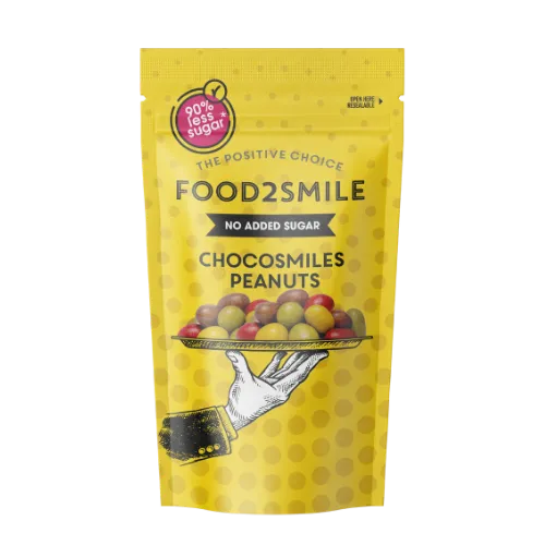 food2smile-chocolate-chocosmiles-schokolade-85g-erdnuss image 1