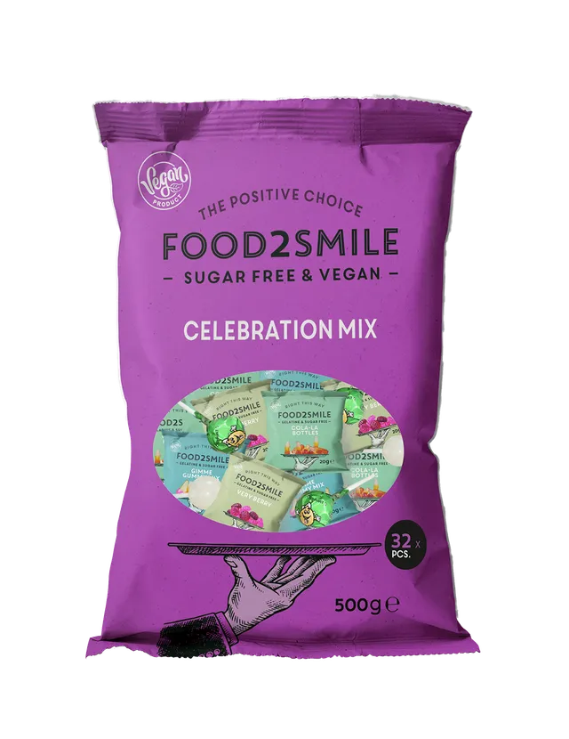 food2smile-candy-celebration-mix-lila-gummis-zuckerfrei-32-st-ck image 1