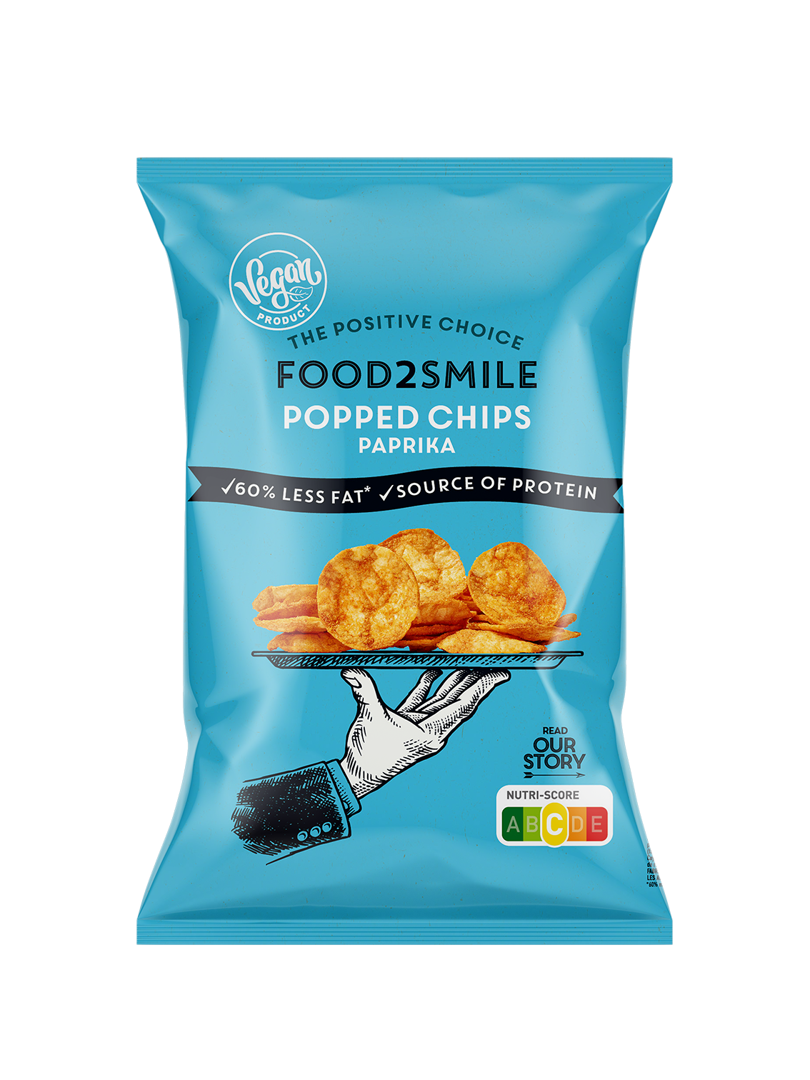 food2smile-chips-popped-chips-paprika-snack-90g-vegan image 1