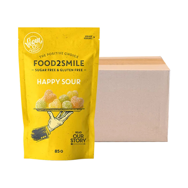 food2smile-candy-happy-sour-fruchtgummi-8x85-g-zuckerfrei image 1
