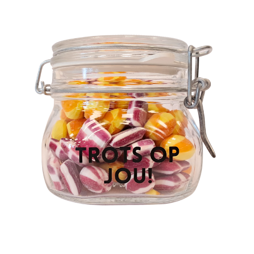 food2smile-candy-bonbonglas-fruchtmix-320g-zuckerfrei-geschenk image 1