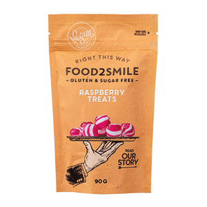 food2smile-candy-raspberry-treats-bonbons-himbeere-90g-zuckerfrei image 1
