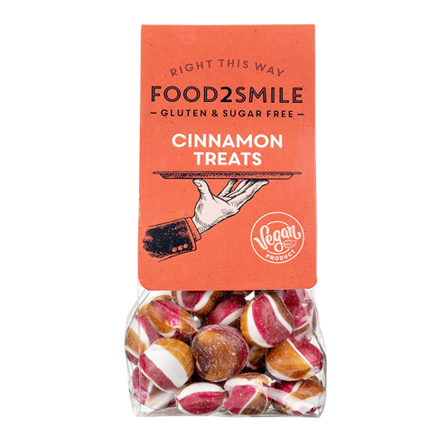 food2smile-candy-spicy-cinnamon-treats-bonbons-90g-zuckerfrei image 1