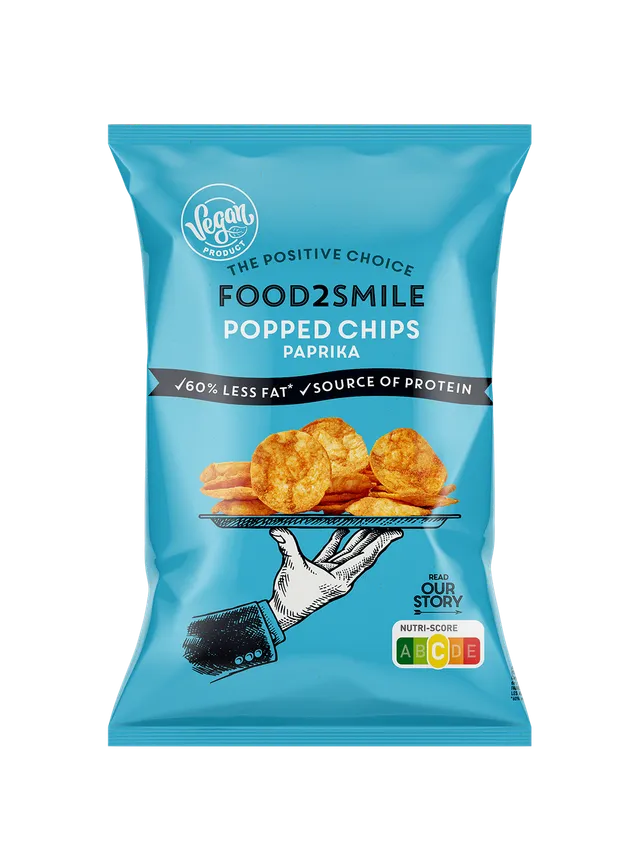food2smile-chips-popped-chips-paprika-snack-90g-vegan image 1