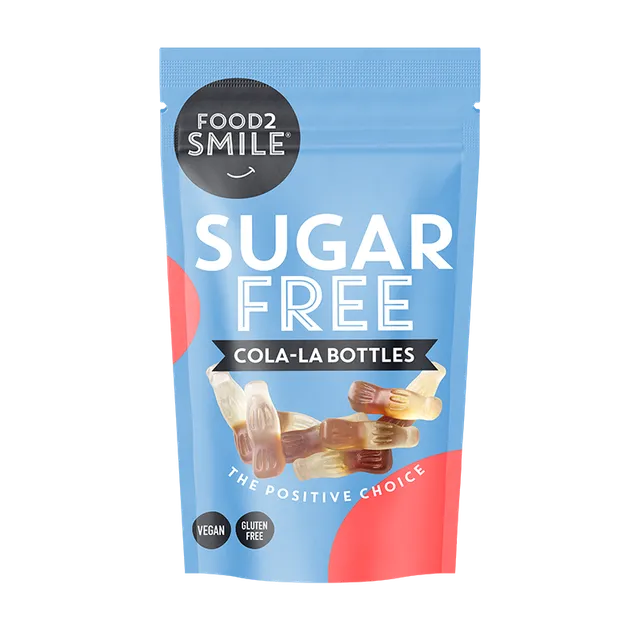 food2smile-candy-cola-la-bottles-fruchtgummi-90-g-zuckerfrei image 1