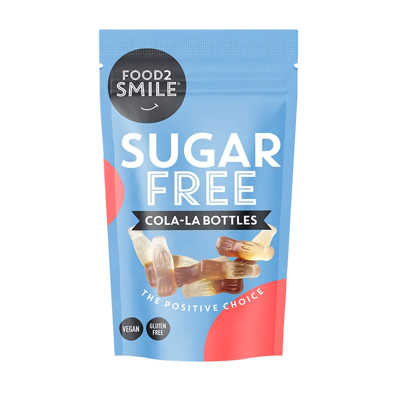 food2smile-candy-cola-la-bottles-fruchtgummi-90-g-zuckerfrei image 1