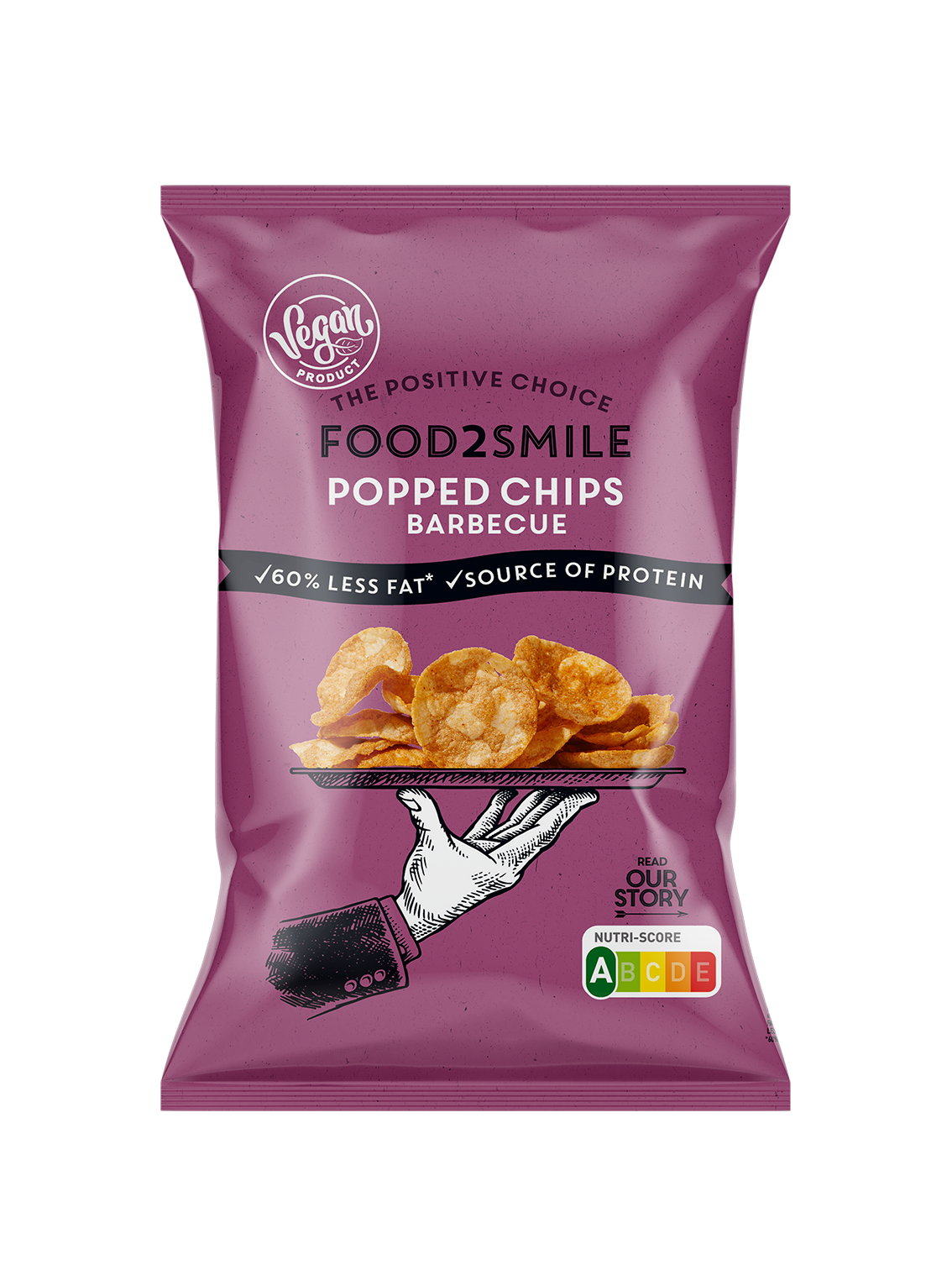 food2smile-chips-popped-chips-barbecue-bbq-90g-vegan image 1