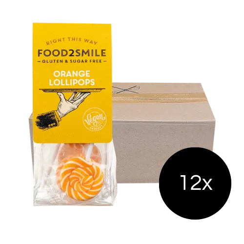 food2smile-candy-orange-lollipops-lutscher-60-st-ck-zuckerfrei image 1