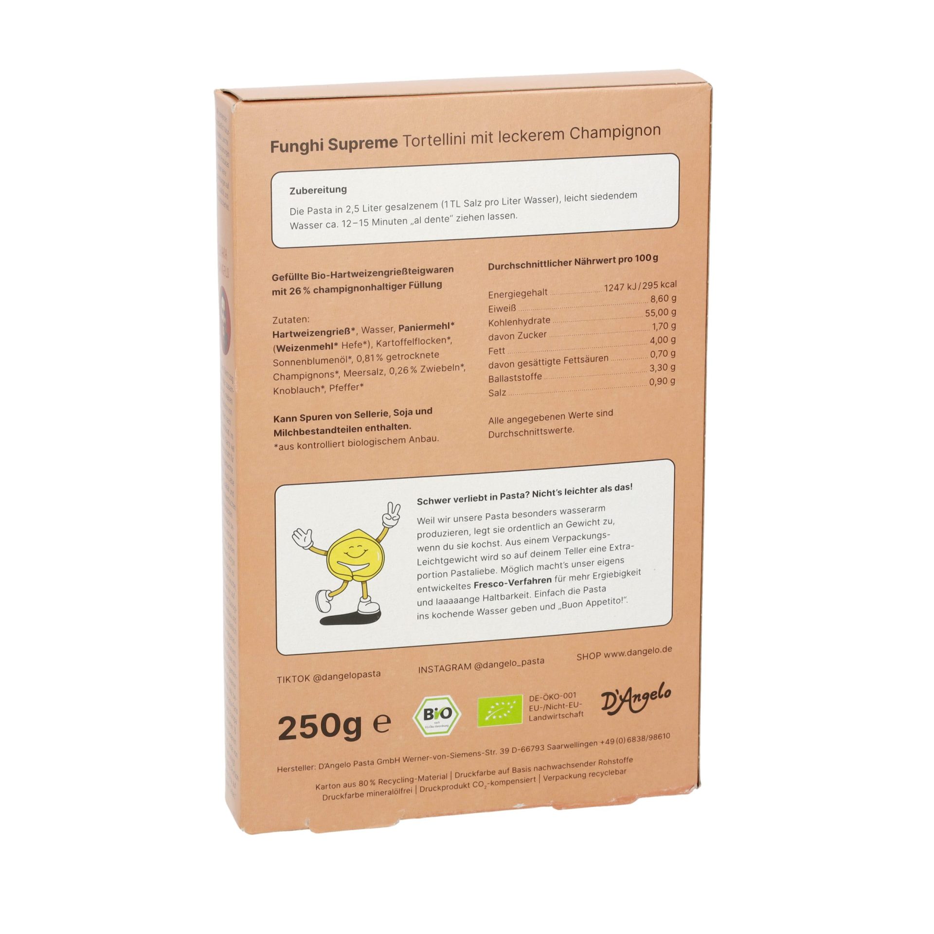 d-angelo-tortellini-funghi-supreme-champignon-pasta-250g image 3