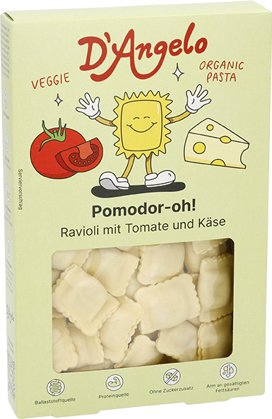 d-angelo-ravioli-pomodor-oh-tomate-k-se-pasta-250g image 1