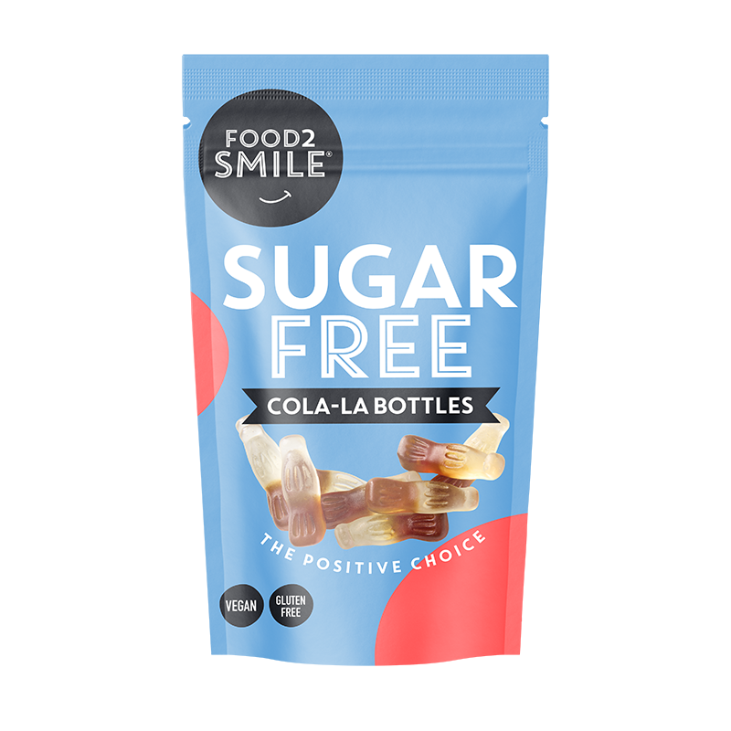 food2smile-candy-cola-la-bottles-fruchtgummi-90-g-zuckerfrei image 1