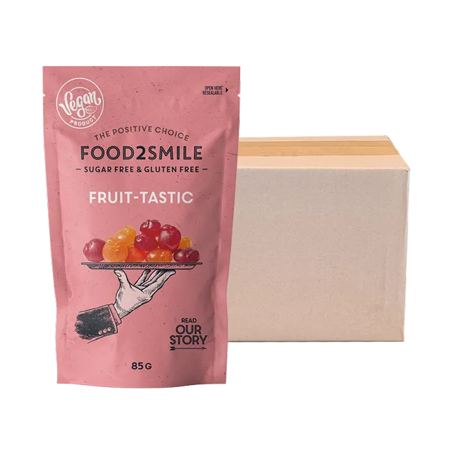 food2smile-candy-fruit-tastic-fruchtgummi-8x85g-zuckerfrei image 1