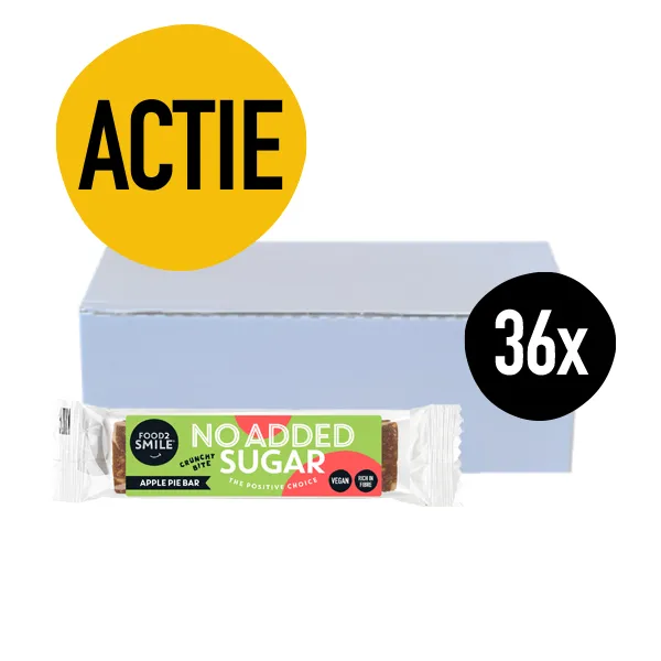 food2smile-snacks-apple-pie-bar-riegel-36x28g-apfel-zimt image 1