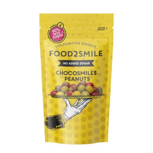 food2smile-chocolate-chocosmiles-schokolade-85g-erdnuss image 1